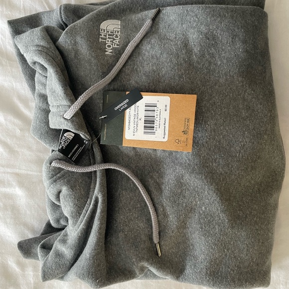 Gray The North Face Evolution Vintage Long-Sleeve Hoodie - XL - Picture 4 of 5